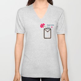 Empty Pocket-Warm Heart V Neck T Shirt