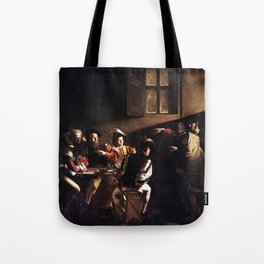 Caravaggio The Calling of Saint Matthew Tote Bag