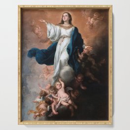 Bartolome Murillo - Assumption of the Virgin Serving Tray