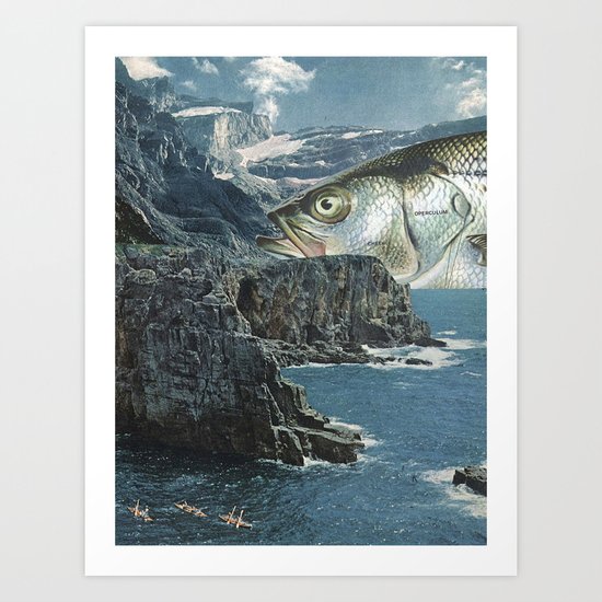 fish out of water Art Print