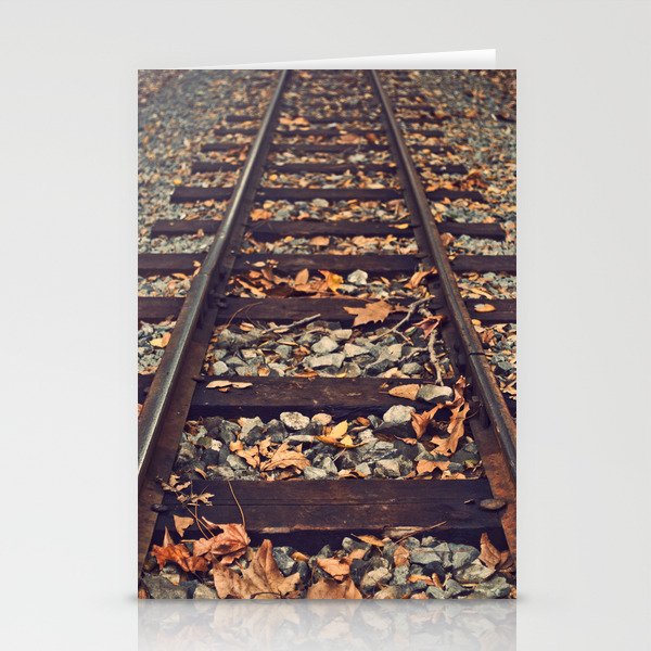 Railroad Track Stationery Cards