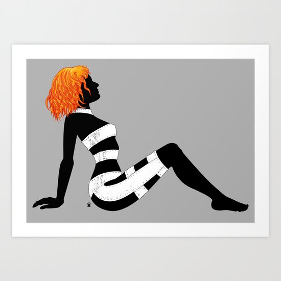 Leeloo Dallas Mudflap Art Print