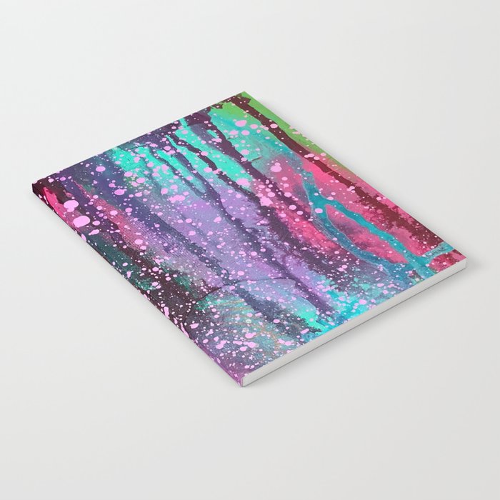 Magical Turquoise Drips and Splatters  Notebook