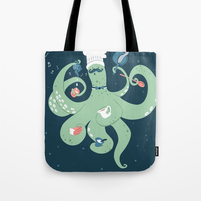The Octopus Chef Tote Bag