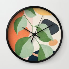 Colorful Branching Out 24 Wall Clock