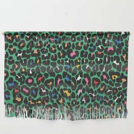 Tropical Jungle Leopard Animal - skin 80s 90s tribal summer Wall Hanging