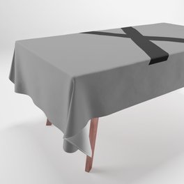 LETTER X (BLACK-GREY) Tablecloth