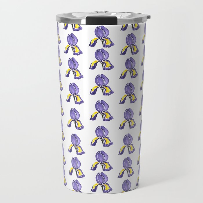 Louisiana Iris Travel Mug