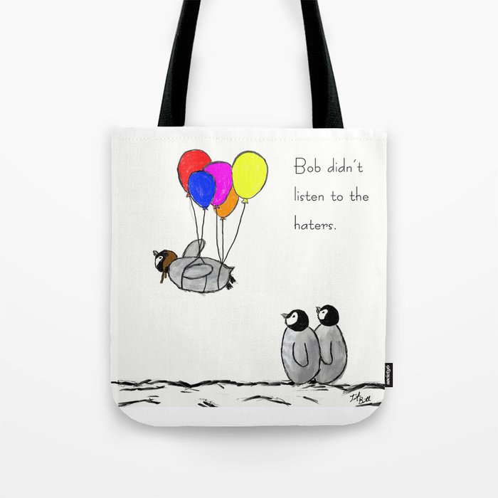 To be a Flying Penguin Tote Bag