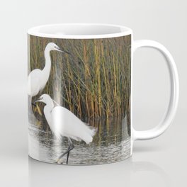 Two Little Egrets Coffee Mug