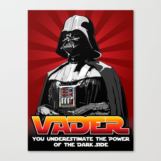 Darth Vader - Star Wars Canvas Print by C.Rhodes Design | Society6