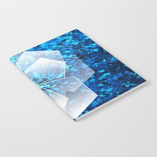 Geometric Ice Flower Notebook
