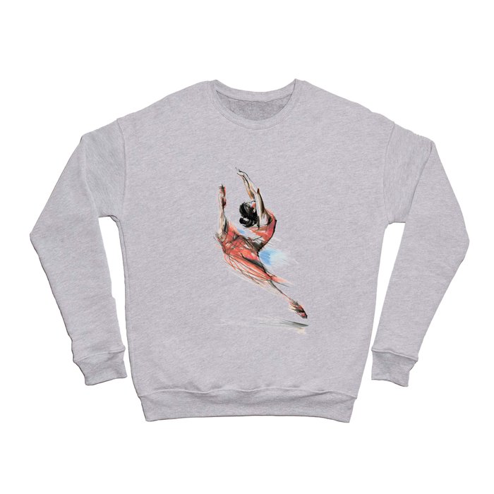 Expressive Ballet Dance Drawing Crewneck Sweatshirt