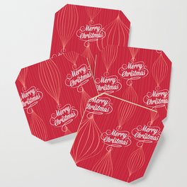 Ornaments 3.0 Red Coaster