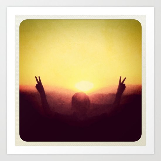 Peace Out Art Print