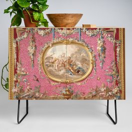 Romantic Venus French Louis XIV Tapestry by Francois Boucher Credenza