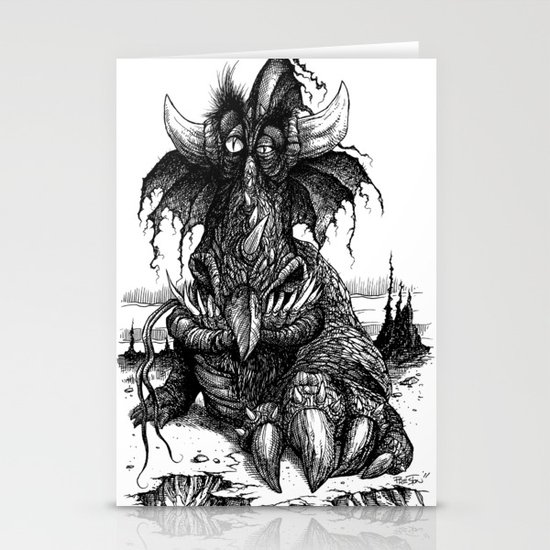 Drowsy Dragon Stationery Cards
