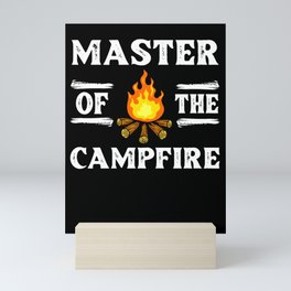 Campfire Starter Cooking Grill Stories Camping Mini Art Print