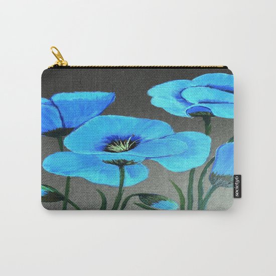 Blue poppies Carry-All Pouch