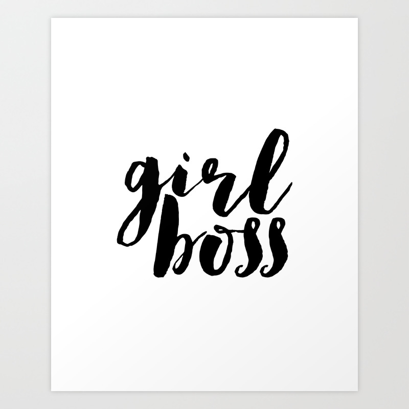 Printable Poster Girl Boss Like A Boss Girl Room Decor Gift For