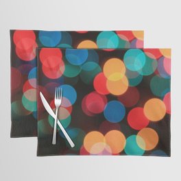 Bokeh of Christmas Lights - Abstract Placemat