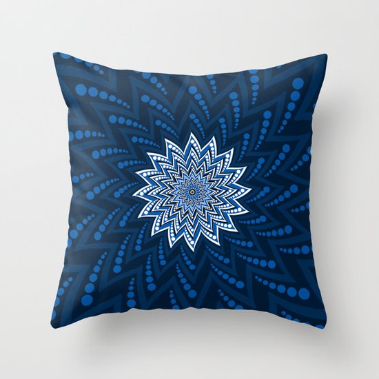 Blue Throw Pillow