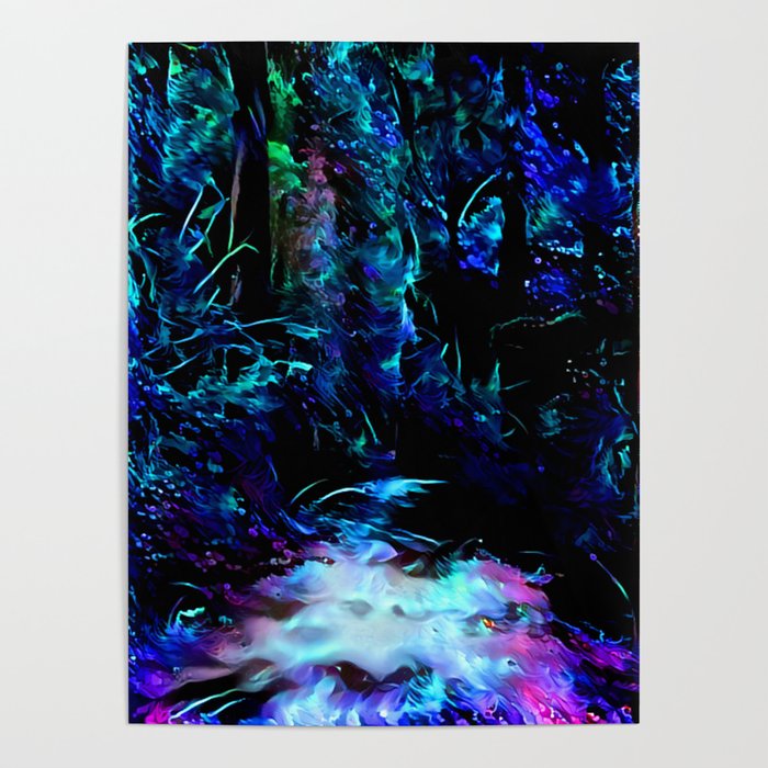 Blacklight Dreams of the Forest Poster