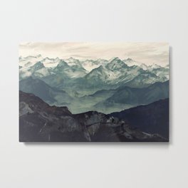 Mountain Fog Metal Print