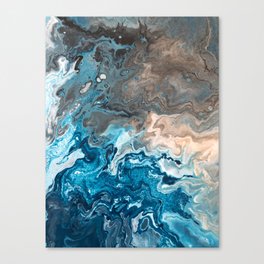 Earthy Waves 1 Canvas Print