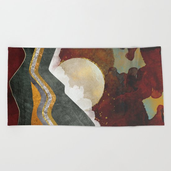 Red Sky Beach Towel