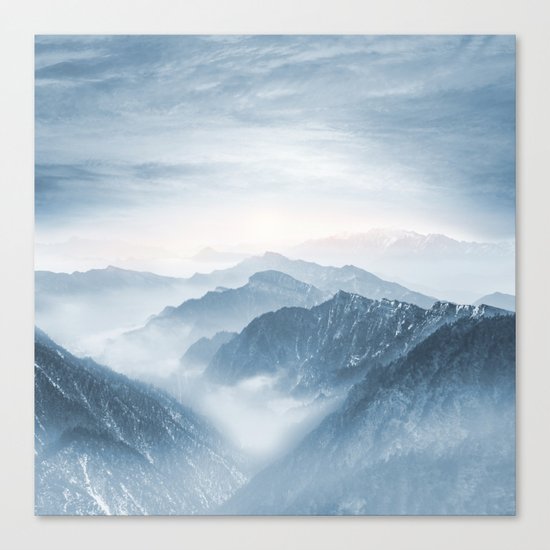 Cross Mountains Canvas Print
