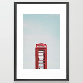 London Telephone Booth Framed Art Print