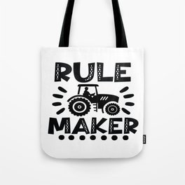 Rule Maker Farm Tractor Tote Bag
