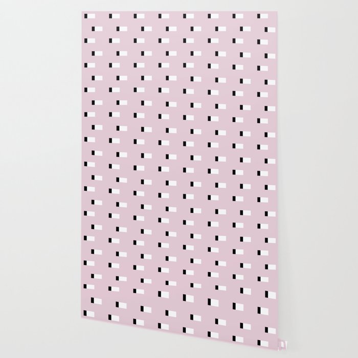 Minimal Squares Dusty Rose Wallpaper By Silverpegasus Society6
