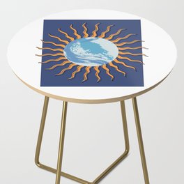 BLUE Earth Sun Side Table