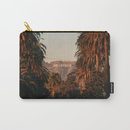 USA Photography - Palm Trees And The Hollywood Sign Carry-All Pouch