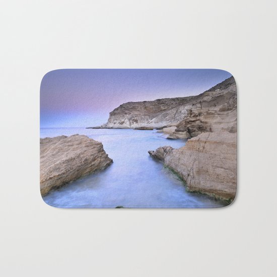 "Blue Volcano" Bath Mat