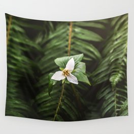 Trillium Flowers Pacific Northwest - Nature Photography Wall Tapestry
