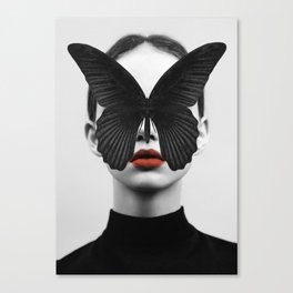 BLACK BUTTERFLY Canvas Print