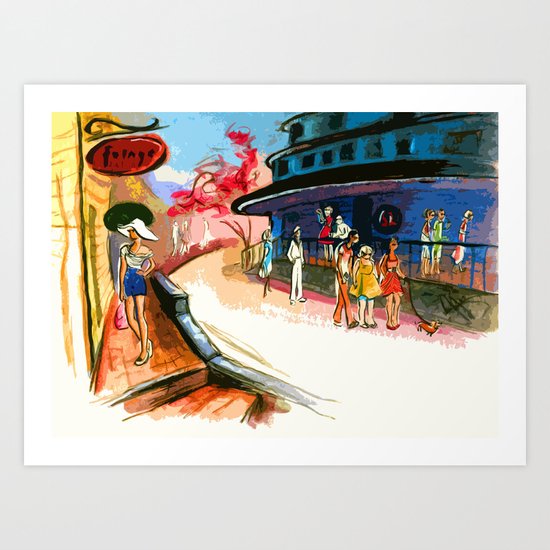 Pickering Wharf, Salem, Massachusetts Art Print