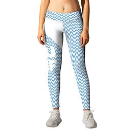Surf Leggings | Surfer, Surfing, Curated, Blue, Typography, Sports, Surfers, Water, Graphic Design, Beachbreak 