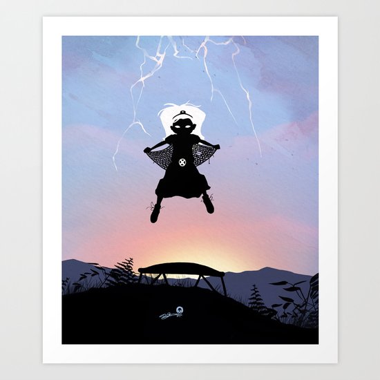 Storm Kid Art Print