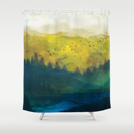 Mountain Lake Shower Curtain