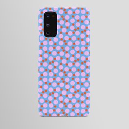 Modern Abstract Bubble Dance Pink And Blue Dots Android Case