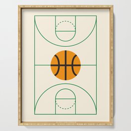 BASKETBALL court Serving Tray