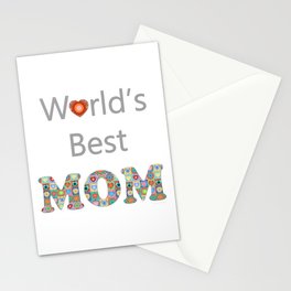 The World's Best Mom Is Yours Stationery Card