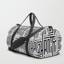  Ohaniki Logo Design - Seamless pattern,  black and white  Duffle Bag