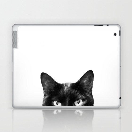 Black cat Laptop & iPad Skin
