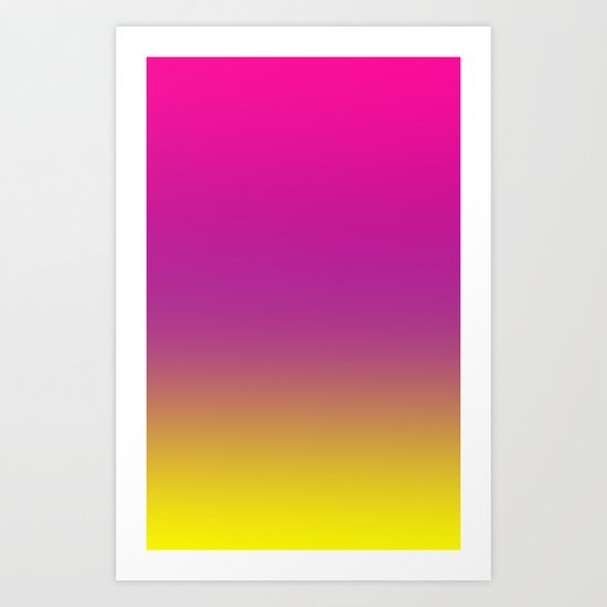 Gorgeous Gradient Ombre Art Print