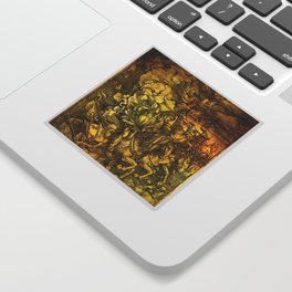 The Four Horsemen of the Apocalypse by Albrecht Durer Sticker